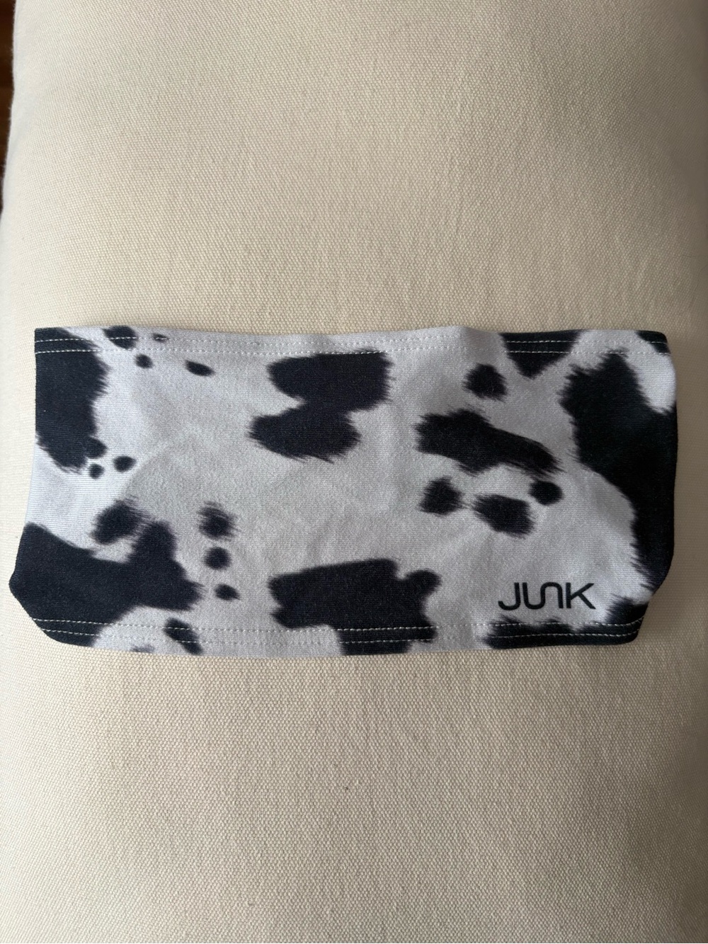 Junk Black & White Cow Print Headband